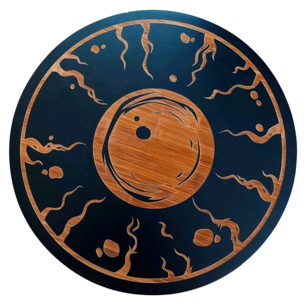 Spooky Hollow Wood Serving Board 13" Platter Halloween Fall New